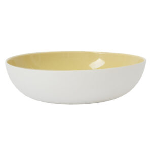 Artisan Broom Yellow Centerpiece Bowl