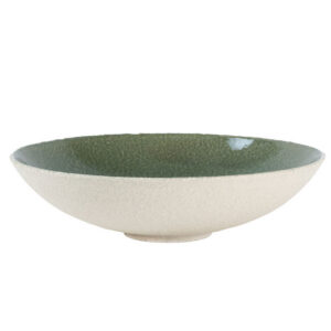 Textured Thyme Green Large Centerpiece Bowl
