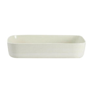 Curved Chalk White Extra Large Serving Platter