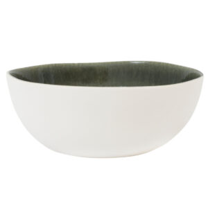 Hand-Finished Storm Gray Serving Bowl
