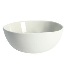 Sculpted Quartz Gray Serving Bowl